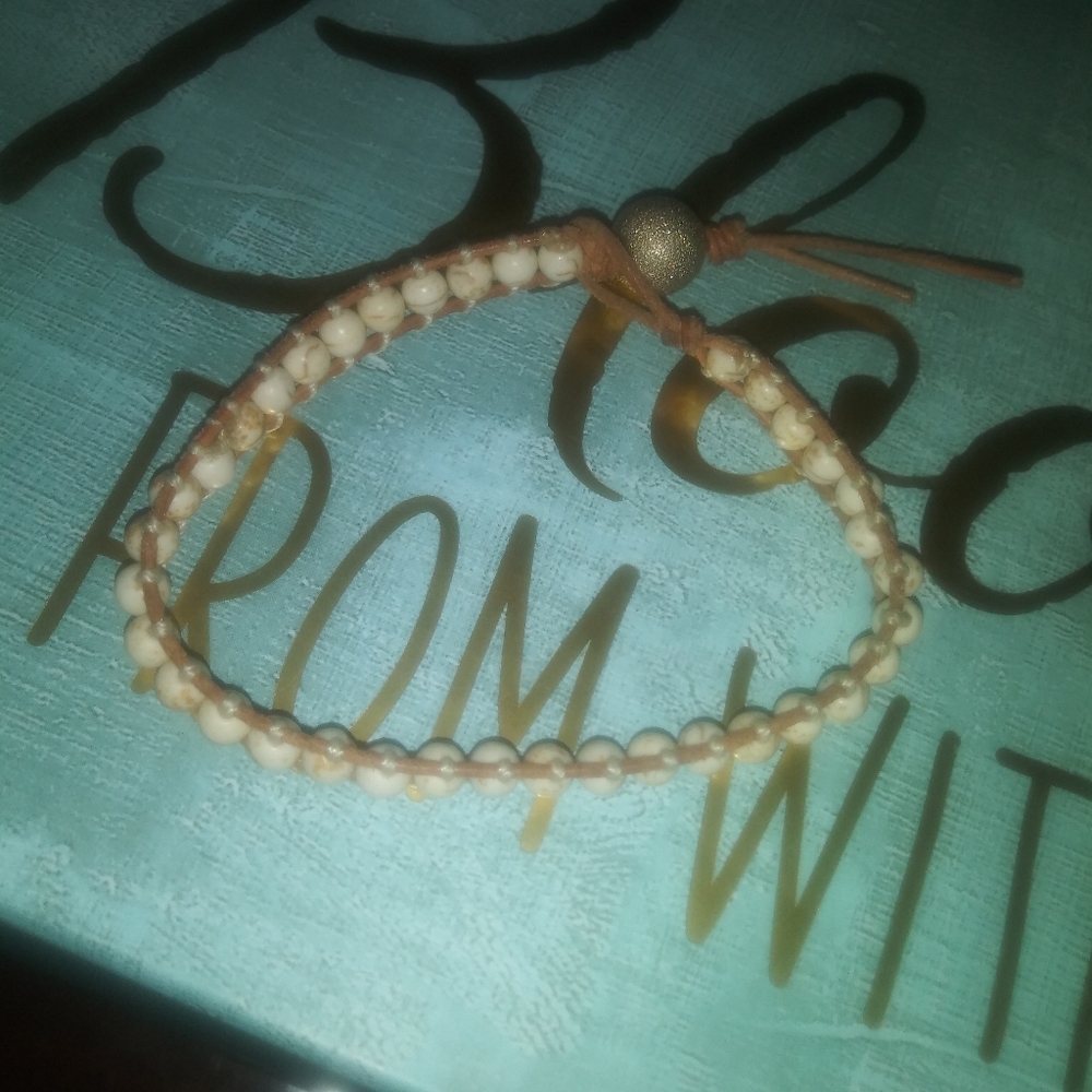 Handmade Leather Wrap Bracelet